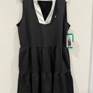 Nautica Black and White Sleeveless Woman’s Dress
